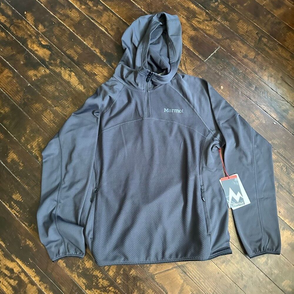 Marmot Ruckboard gray gorpcore hiking pullover hoodie